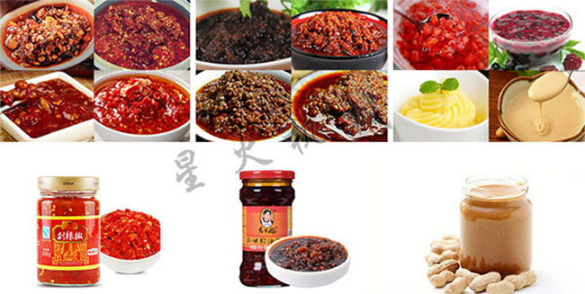 辣椒醬生產(chǎn)流水線(xiàn)設(shè)備灌裝樣品展示